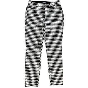 Express Black White Houndstooth plaid trouser womens ankle crop Pants small